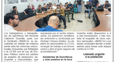 UNDECA denuncia conflicto por perfil de puestos en la Caja