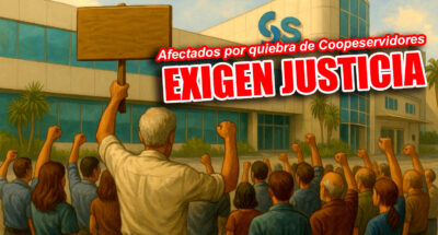 Afectados por quiebra de Coopeservidores exigen justicia y recuperación de su patrimonio