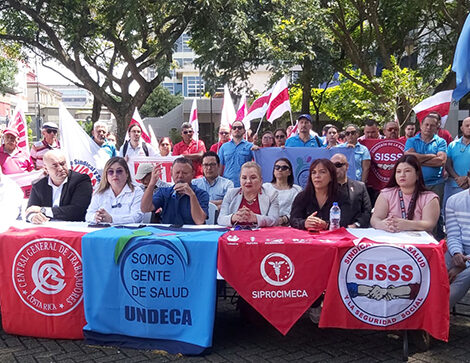 Movimiento Sindical Costarricense exige respeto a la autonomía de la CCSS, a la libertad sindical y a los derechos humanos (+Video)